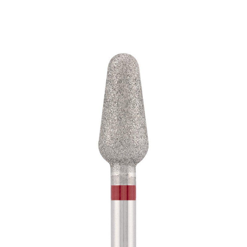 Vista alternativa di Diamond bit "rounded drop" red, L- 10,0 mm., Ø4,6 mm.