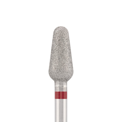 Vista alternativa di Diamond bit "rounded drop" red, L- 10,0 mm., Ø4,6 mm.