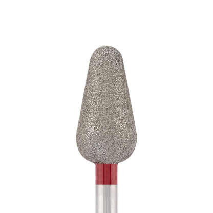 Vista alternativa di Diamond bit "rounded drop" red, L- 12,5 mm., Ø6,5 mm.