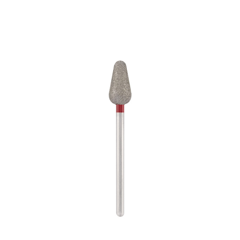 Dettaglio di Diamond bit "rounded drop" red, L- 12,5 mm., Ø6,5 mm.