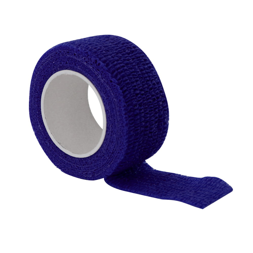 Benda elastica coesiva autoadesiva blu navy 2,5 cm x 4,5 m n. 11