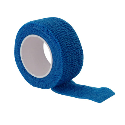 Benda elastica coesiva autoadesiva blu 2,5 cm x 4,5 m n. 3