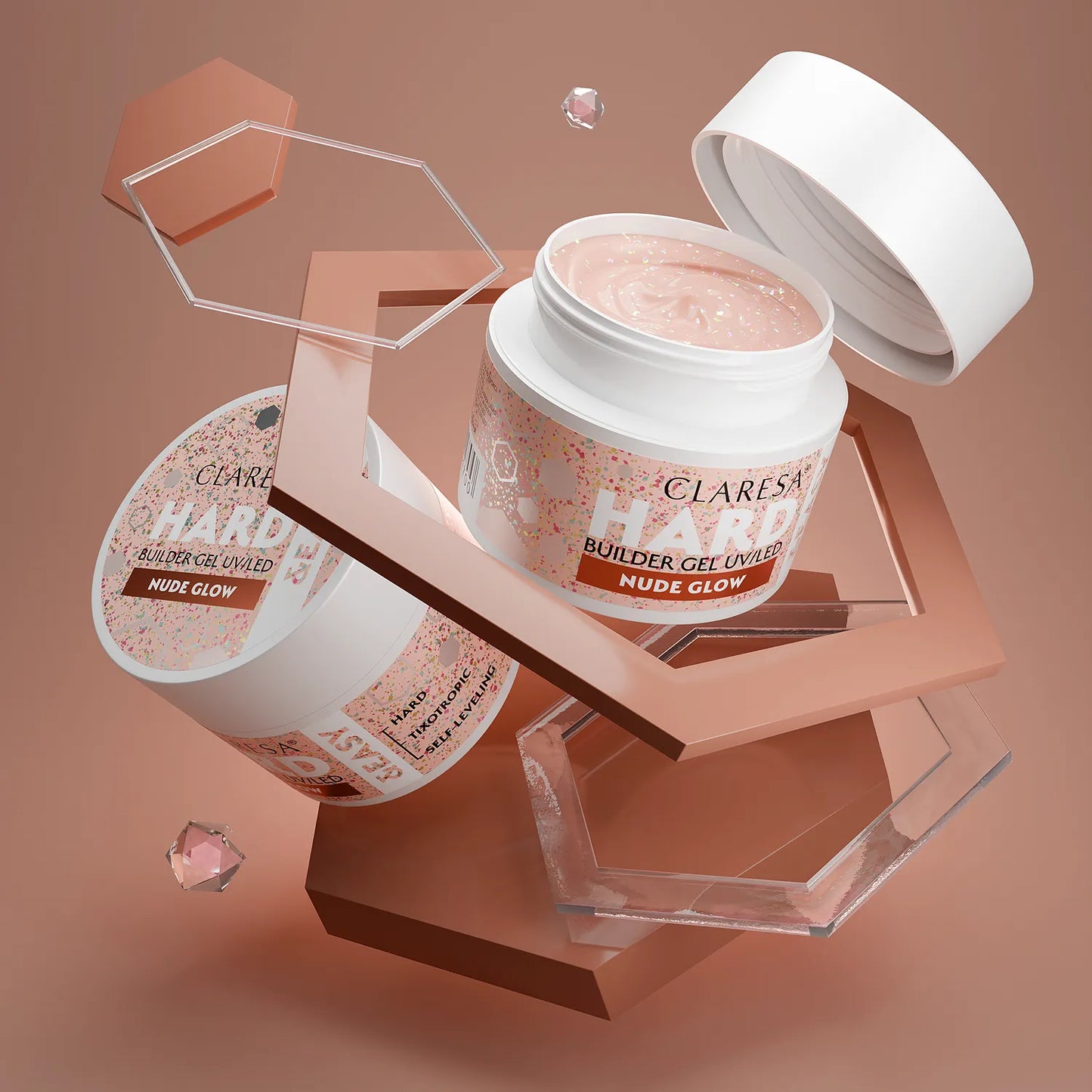 Claresa Hard&Easy Builder gel 45g Nude Glow