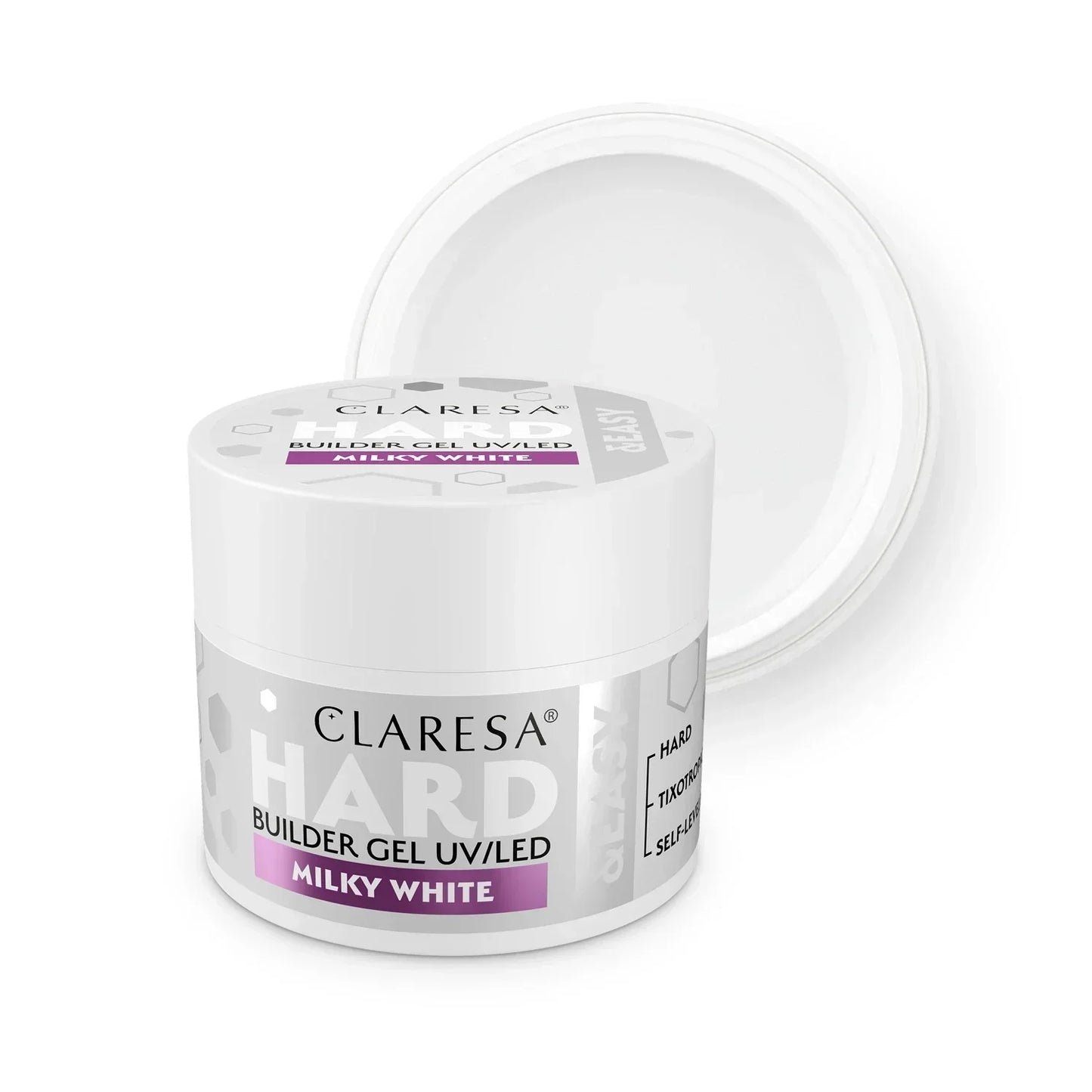 Claresa Hard&Easy Builder gel 45g Milky White - Lady&Oscar