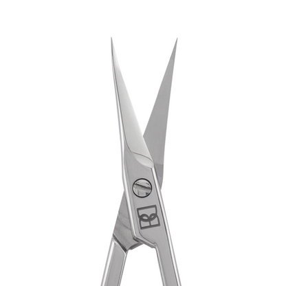 Vista alternativa di Professional hooked scissors for cuticle, mirror polishing, L-95 mm, blades 22 mm.