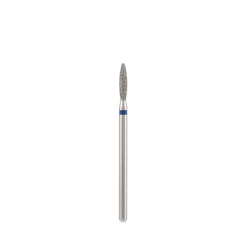 Dettaglio di Diamond bit "flame" extra safe, blue, L- 10,0 mm., Ø2,3 mm. NEW