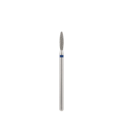 Dettaglio di Diamond bit "flame" extra safe, blue, L- 10,0 mm., Ø2,3 mm. NEW