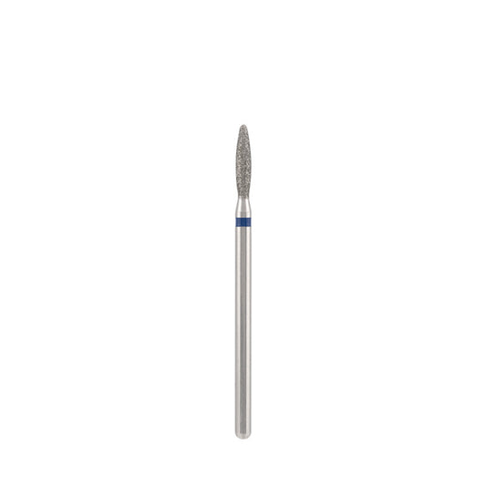 Diamond bit "flame" extra safe, blue, L- 10,0 mm., Ø2,3 mm. NEW