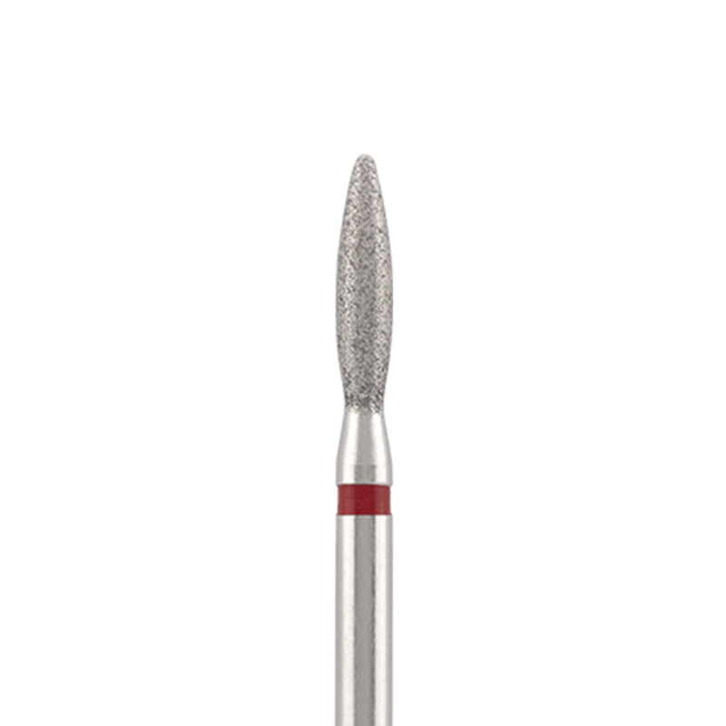 Dettaglio di Diamond bit "flame" extra safe, red, L- 10,0 mm., Ø2,1 mm. NEW
