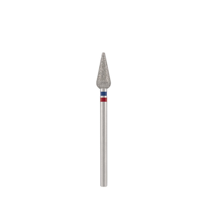 Diamond bit "double-drop" sharp red-blue, L- 12,0 mm., Ø5,0 mm. NEW