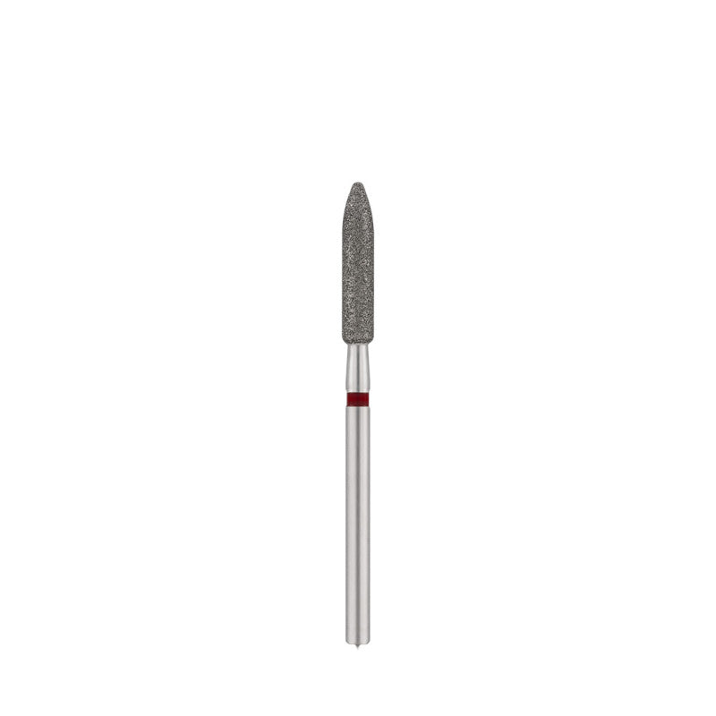 Diamond bit "bullet", red L- 15,0 mm., Ø3,1 mm. NEW