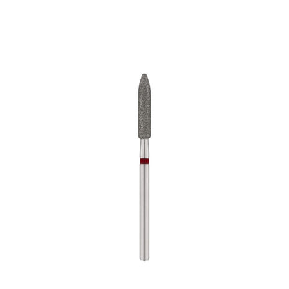Diamond bit "bullet", red L- 15,0 mm., Ø3,1 mm. NEW