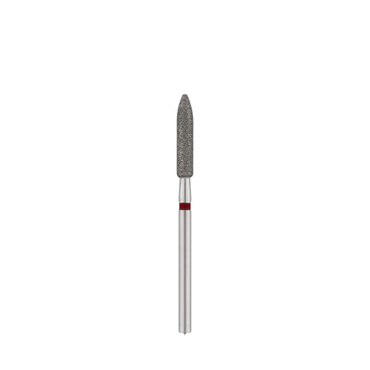 Diamond bit "bullet", red L- 15,0 mm., Ø3,1 mm. NEW