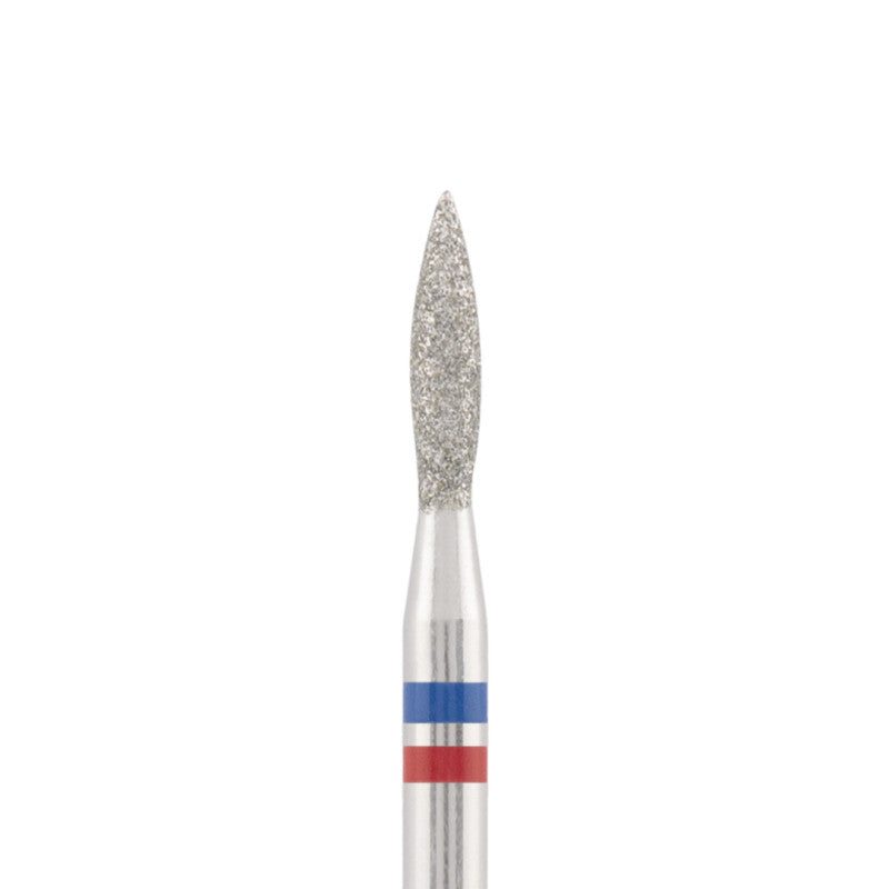 Vista alternativa di Diamond bit "double-flame" blue-red, L- 8,0 mm., Ø2,1 mm.
