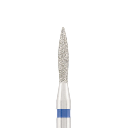 Vista alternativa di Diamond bit "flame" sharp blue, L- 8,0 mm., Ø1,8 mm.
