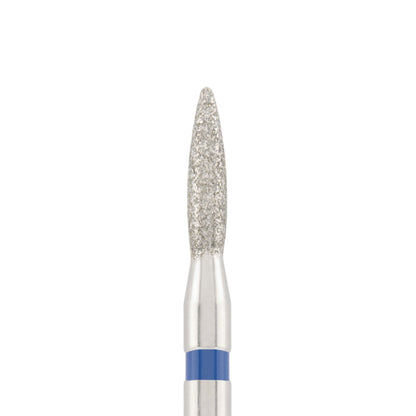 Vista alternativa di Diamond bit "flame" safe blue, L- 8,0 mm., Ø2,1 mm.
