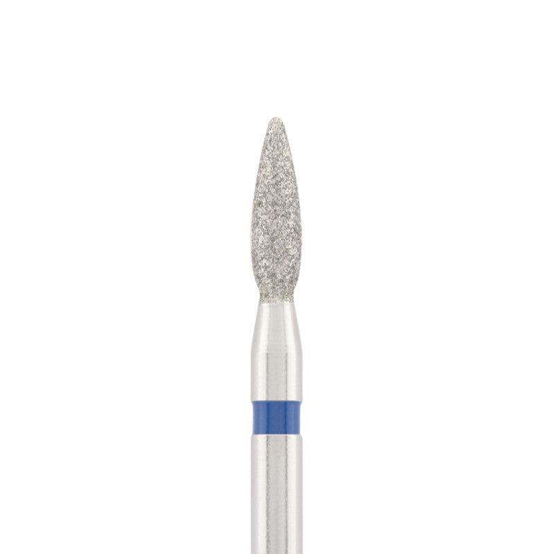 Vista alternativa di Diamond bit "flame" safe blue, L- 8,0 mm., Ø2,3 mm.