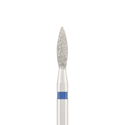 Vista alternativa di Diamond bit "flame" sharp blue, L- 8,0 mm., Ø2,3 mm.