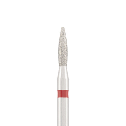 Vista alternativa di Diamond bit "flame" safe red, L- 8,0 mm., Ø1,8 mm.