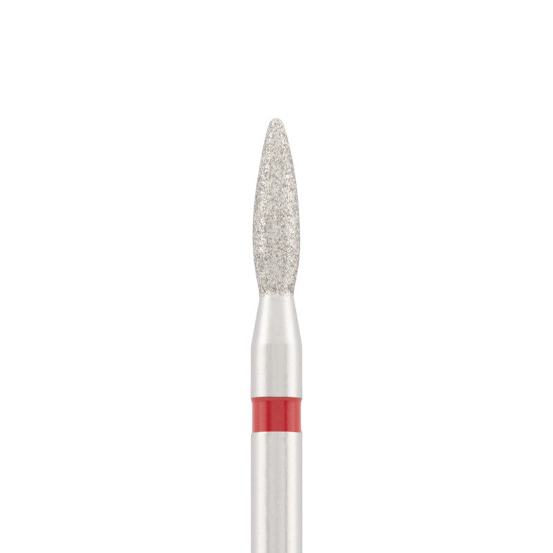 Vista alternativa di Diamond bit "flame" safe red, L- 8,0 mm., Ø2,1 mm.