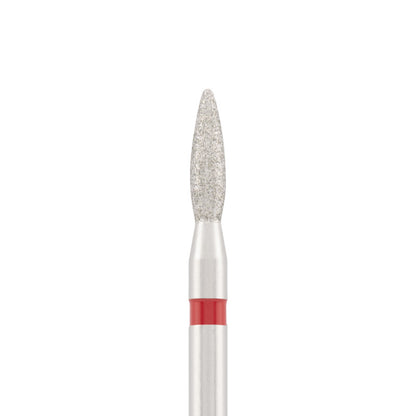 Vista alternativa di Diamond bit "flame" safe red, L- 8,0 mm., Ø2,1 mm.