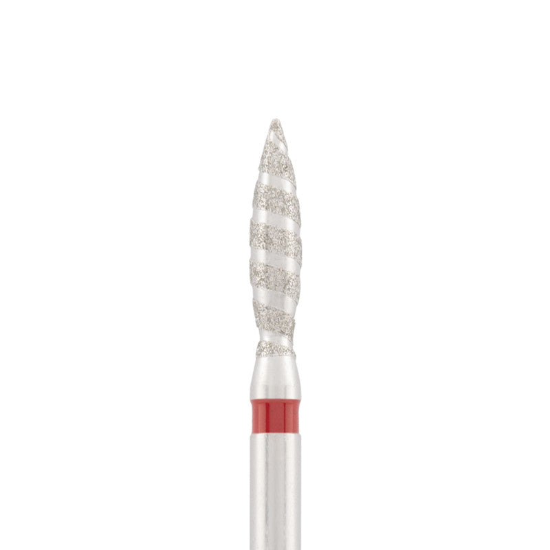 Vista alternativa di Diamond bit "tornado" red, L- 10,0 mm., Ø2,3 mm.