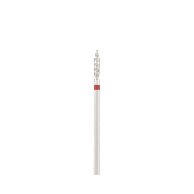 Dettaglio di Diamond bit "tornado" red, L- 10,0 mm., Ø2,3 mm.
