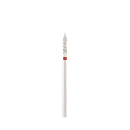 Dettaglio di Diamond bit "tornado" red, L- 10,0 mm., Ø2,3 mm.