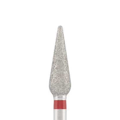 Diamond bit "sharp drop" red, L- 12,0 mm., Ø4,0 mm.