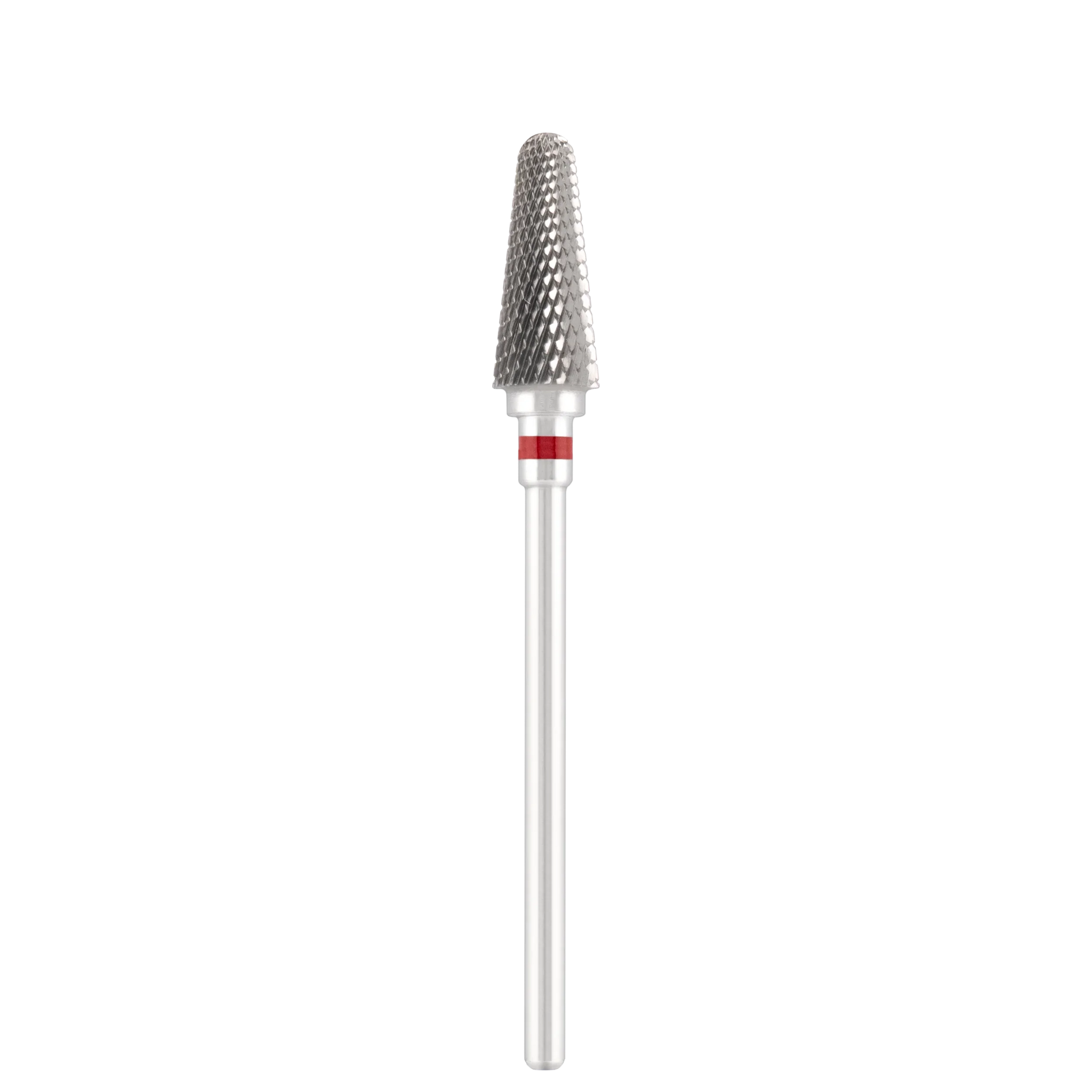 Punta Fresa Tungsten carbide bit "rounded cone" red, L-13,0 mm., Ø6,0 mm - Lady&Oscar