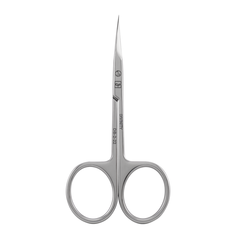Dettaglio di Professional scissors for cuticle, mirror polishing, L-99 mm, blades 22 mm.