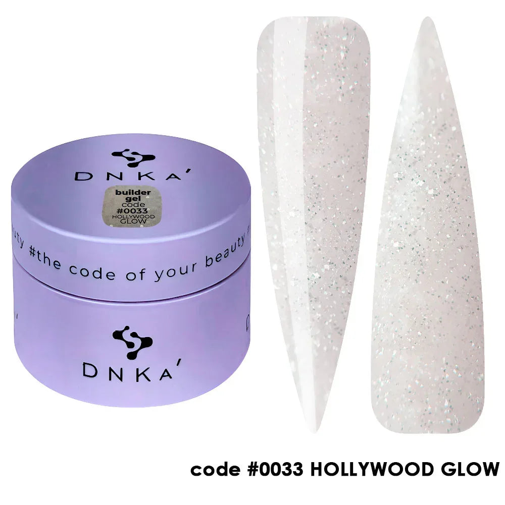 DNKA Builder gel #0033 Holliwood Glow 30ml - Lady&Oscar