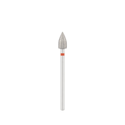 Diamond bit "magic bullet", red L- 10,0 mm., Ø5,0 mm.