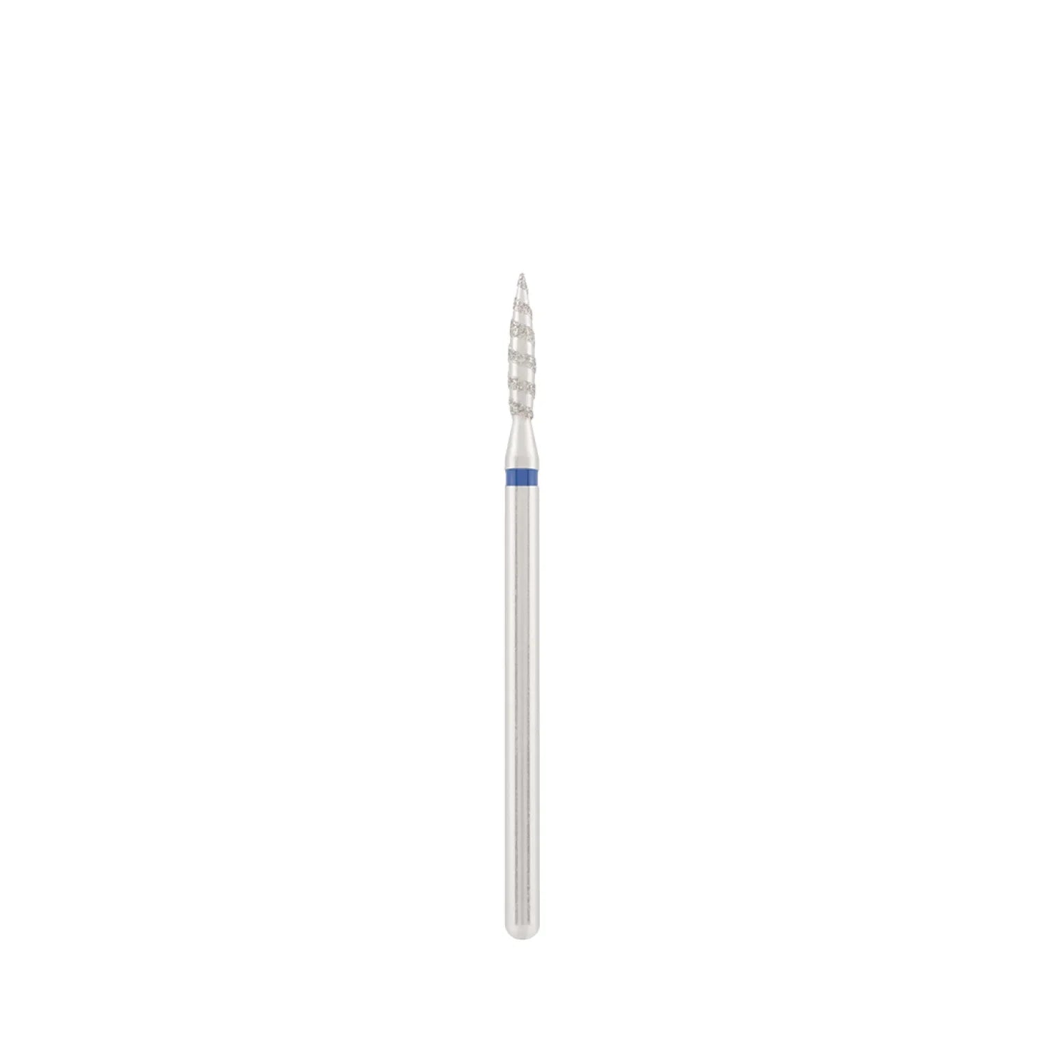 Diamond bit "tornado" blue, L- 10,0 mm., Ø2,1 mm.