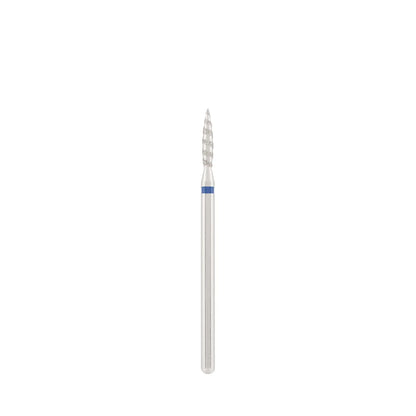 Diamond bit "tornado" blue, L- 10,0 mm., Ø2,1 mm.