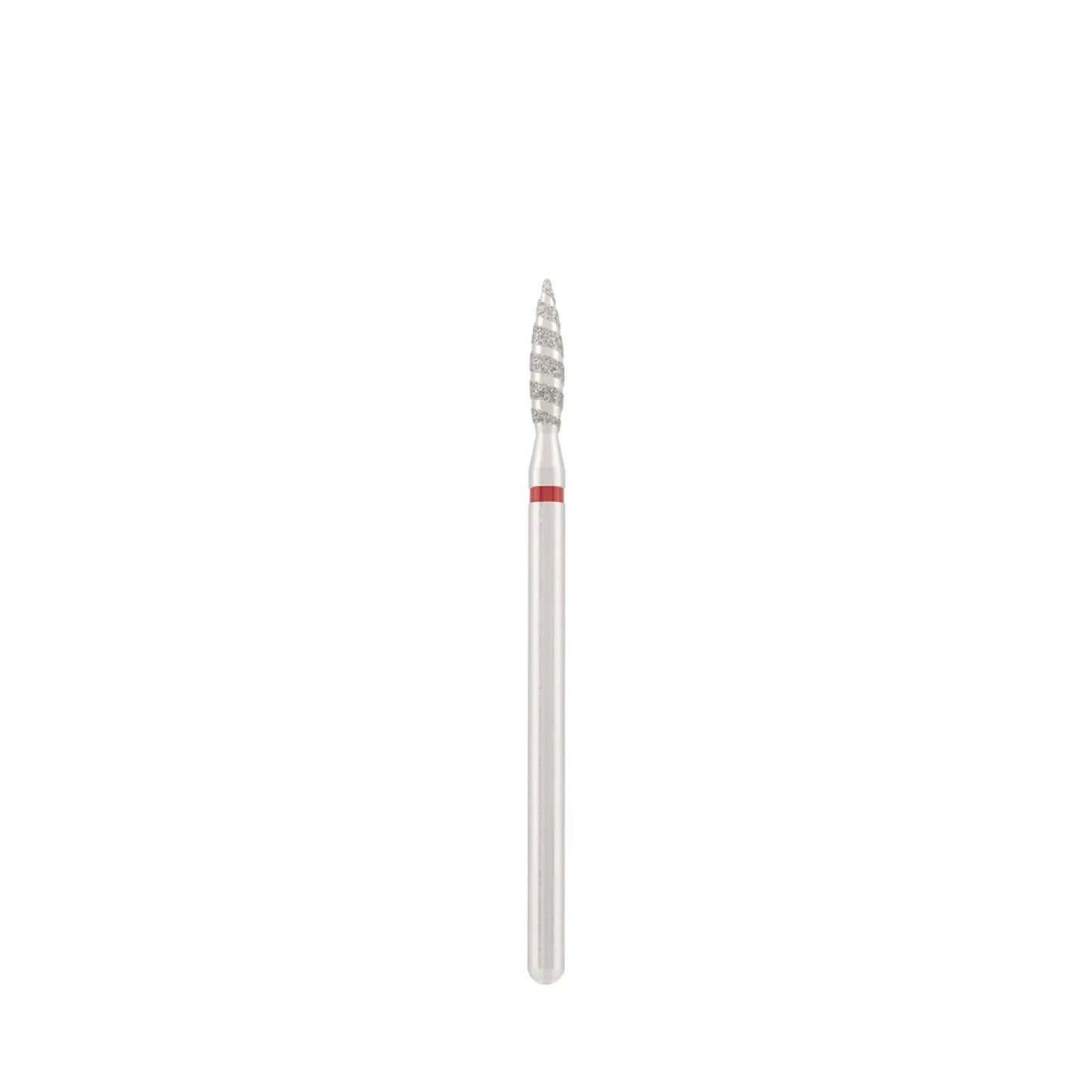 Diamond bit "tornado" red, L- 10,0 mm., Ø2,1 mm.