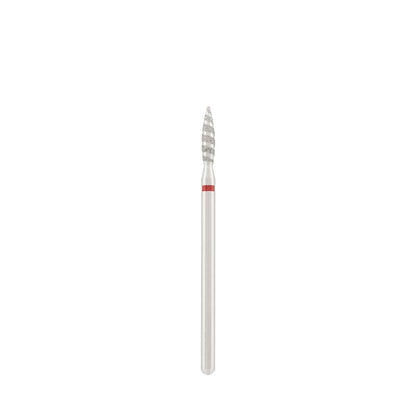 Diamond bit "tornado" red, L- 10,0 mm., Ø2,1 mm.
