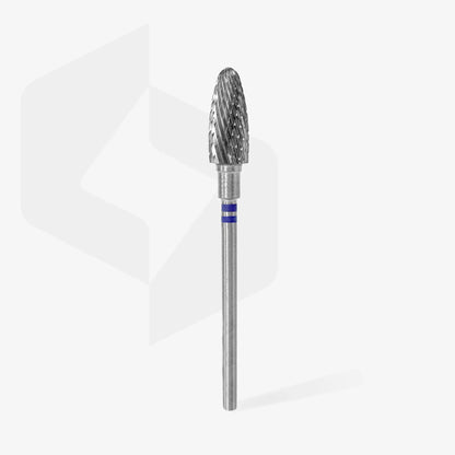 STALEKS Punta Carbide Conica per utenti mancini, blu, diametro 6 mm - lunghezza punta 14 mm - Lady&Oscar