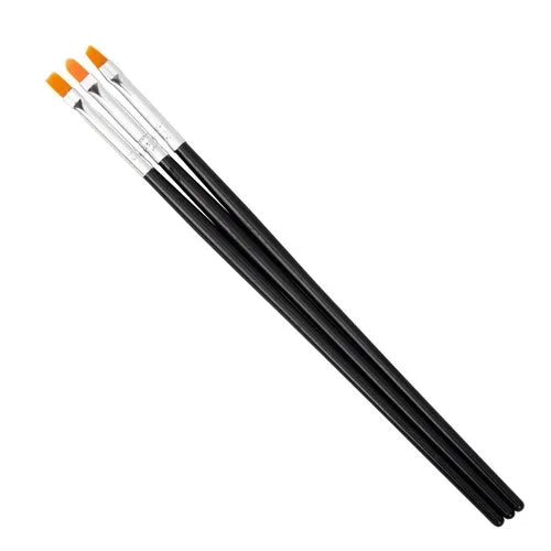 GNB Manicure brush gel + nail art - 3 pcs nero