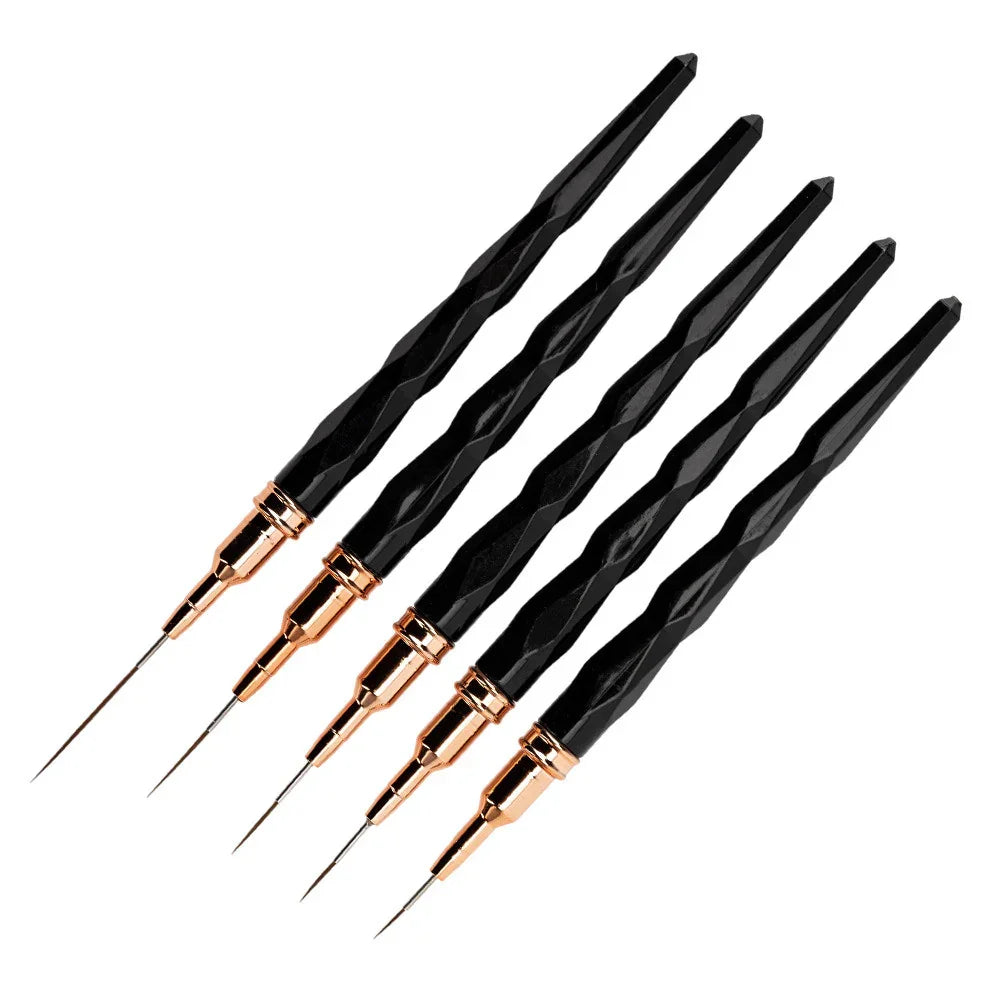 GNB Nail art tools black handle (5 psc) NTN Premium