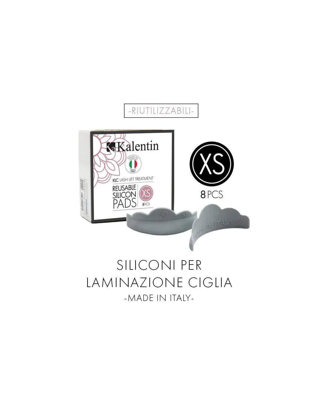 KALENTIN Pads in silicone riutilizzabili XS - Box 8 pezzi (4 paia) - Lady&Oscar