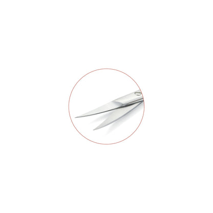 MANICURE RUSSA Forbice  cm 9,5 - lama curva mm 18