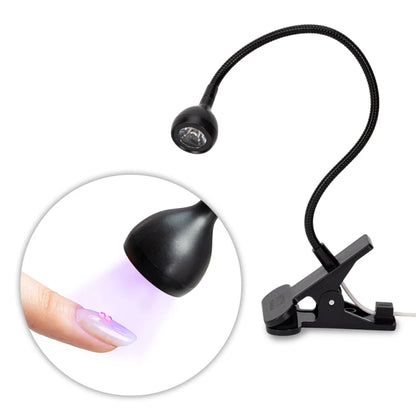 NTN Premium Mini lampada LED 3W con braccio flessibile, nera, CS-JZD001