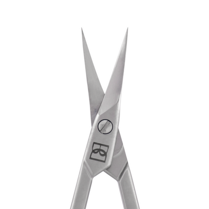 Professional left-handed scissors for cuticle, matte, L-89 mm, blades 17 mm.
