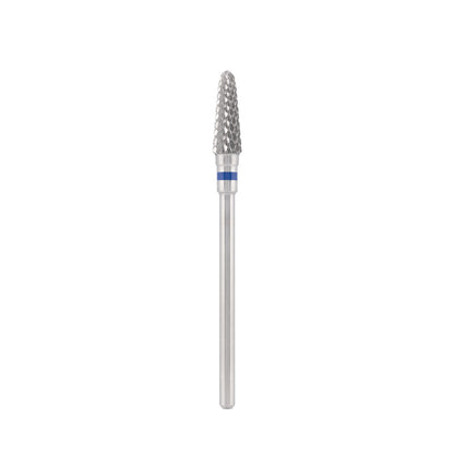 Dettaglio di Tungsten carbide bit "cone" straight, blue, L-12,0 mm., Ø4,0 mm