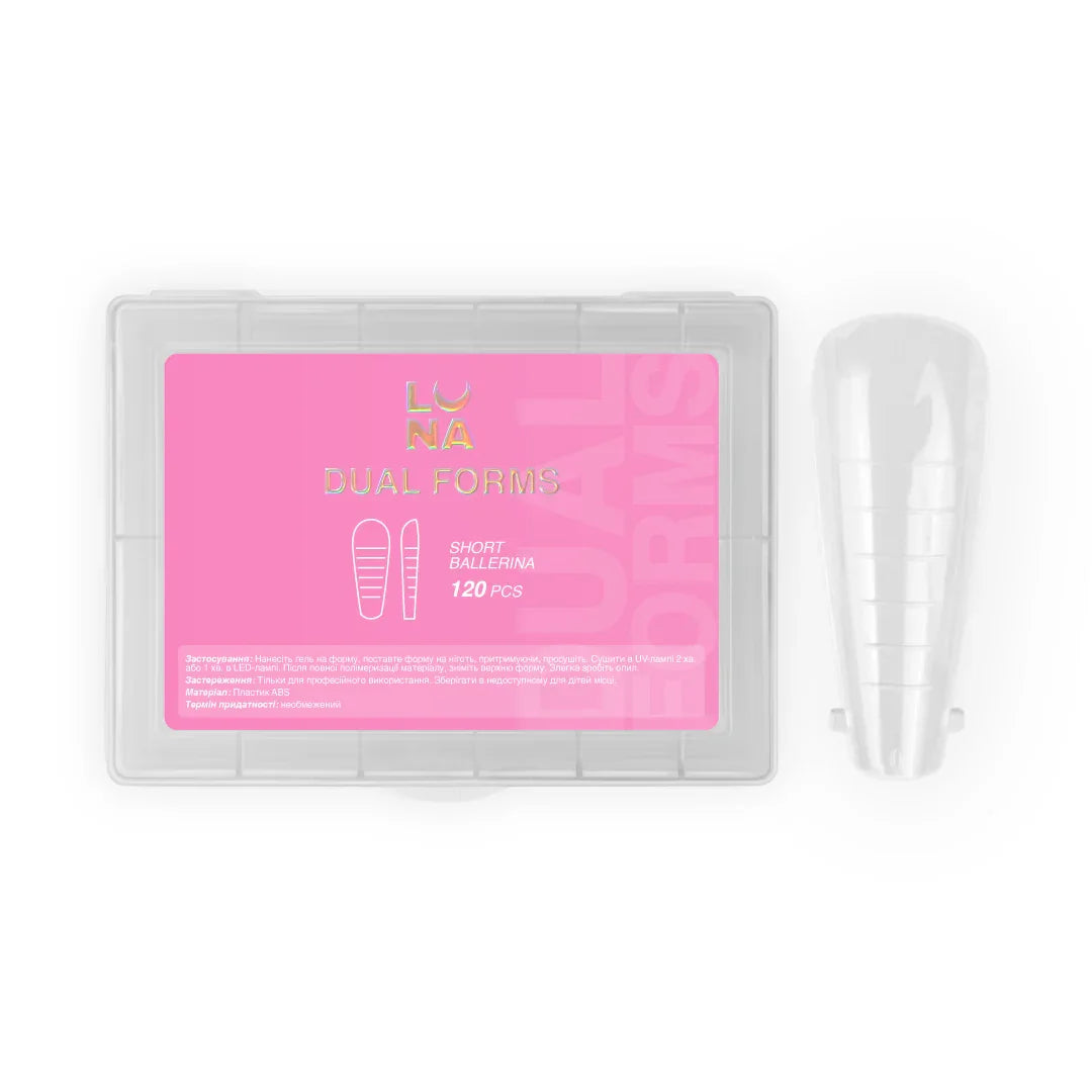 Lunamoon Dual Nail Forms Short Ballerina