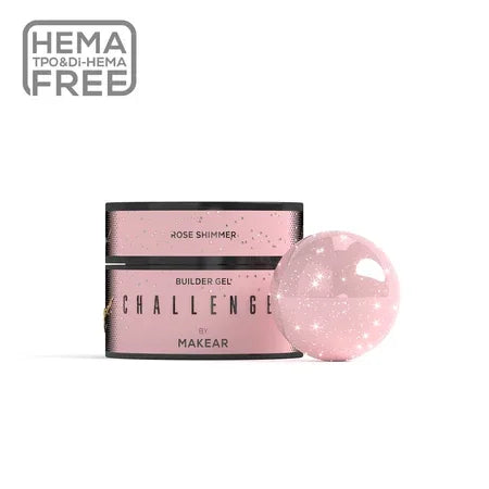 Makear Challengel Builder Gel Rose Shimmer 50ml - Lady&Oscar