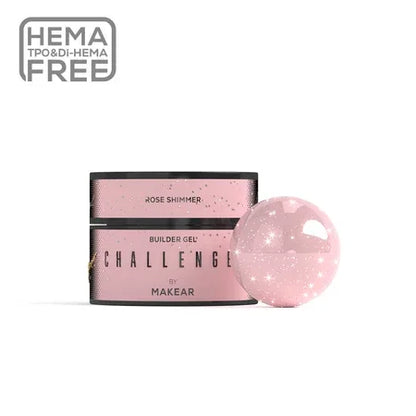 Makear Challengel Builder Gel Rose Shimmer 50ml - Lady&Oscar