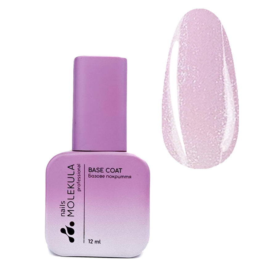 Molekula Base Coat Pearl - Royal Pink 12ml