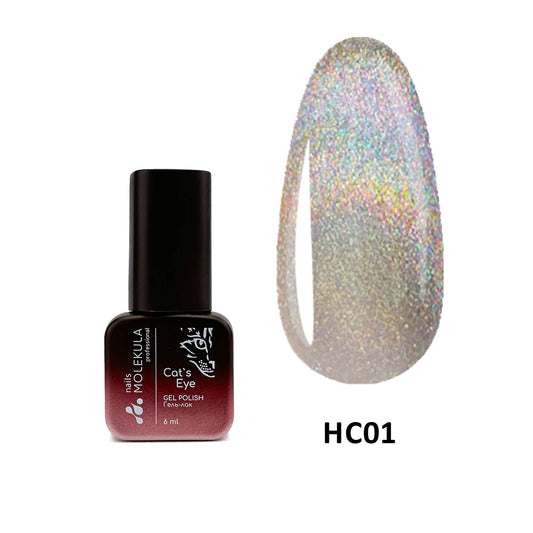 Molekula Gel polish Holographic Cat's Eye - HC01 6ml